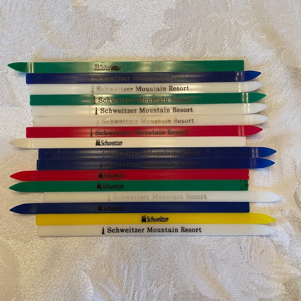Set of 16 - Schweitzer Mountain Resort Stir Sticks